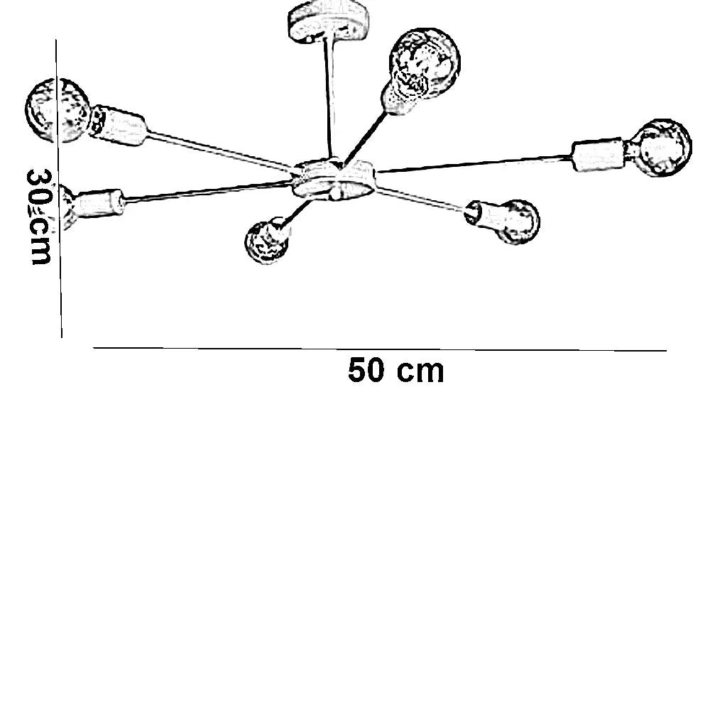 نجفة ستيل، 50*30 سم