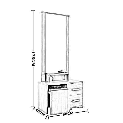 تسريحة خشب ام دي اف، 80*40*175 سم
