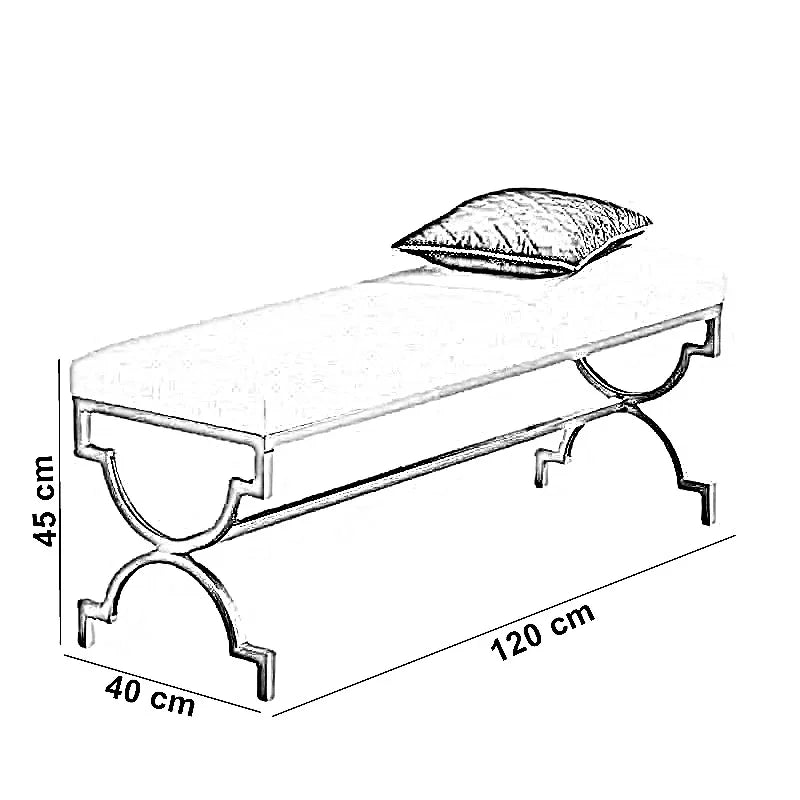 بانكيت ستيل، 120*40*45 سم