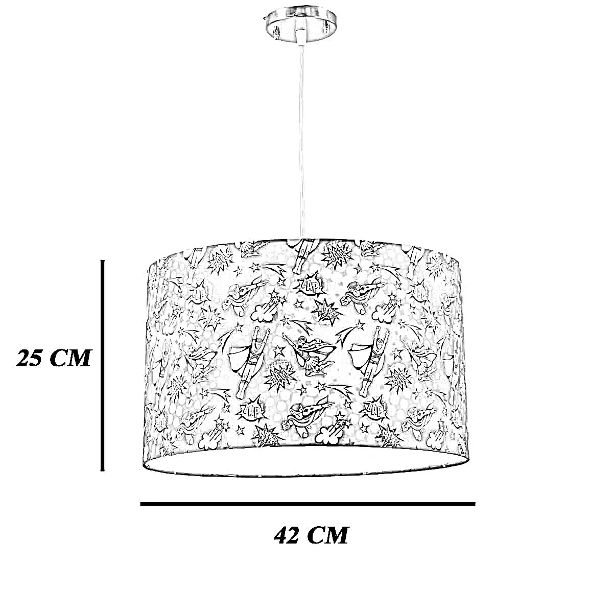 نجفة قماش، 42*25 سم