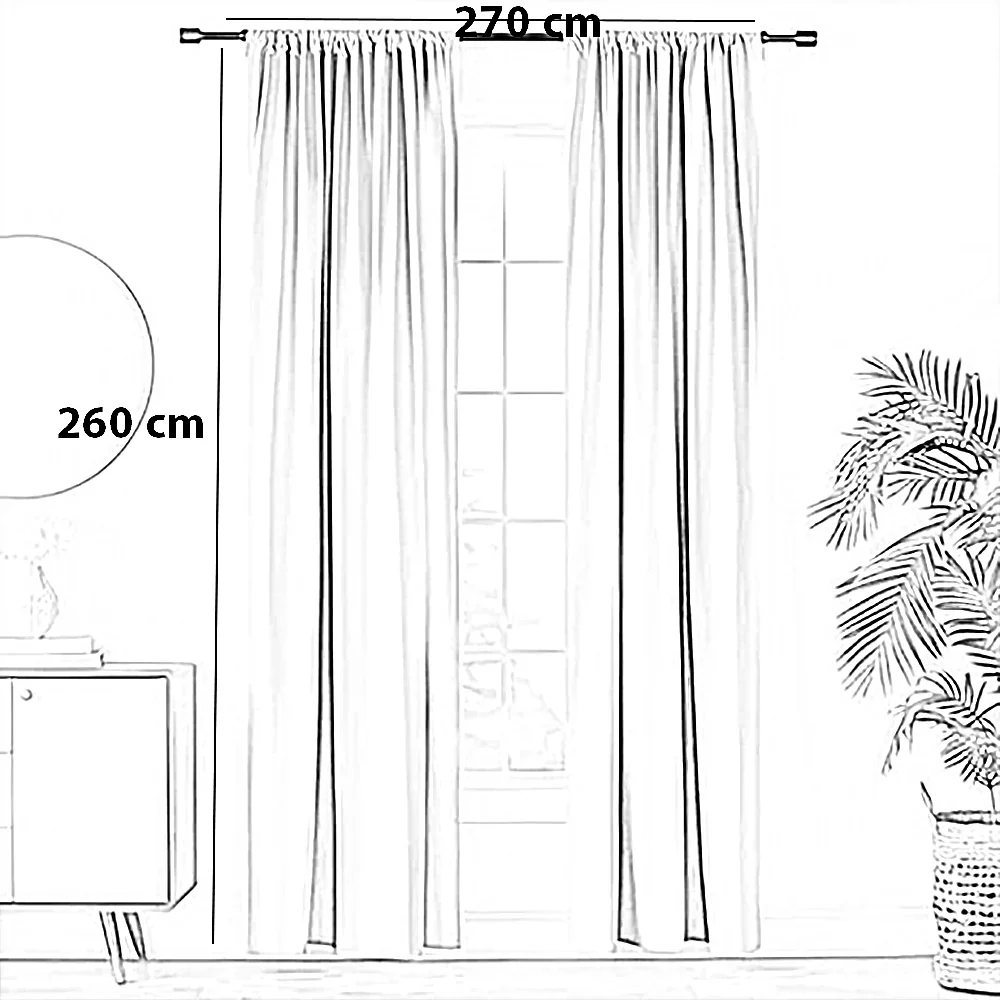 ستارة بوليستر، 270*260 سم