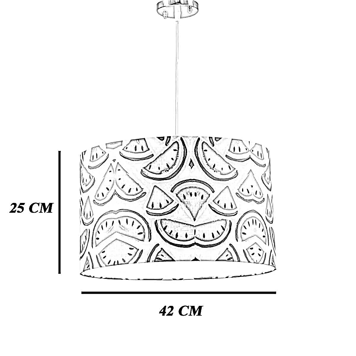 نجفة قماش، 42*25 سم