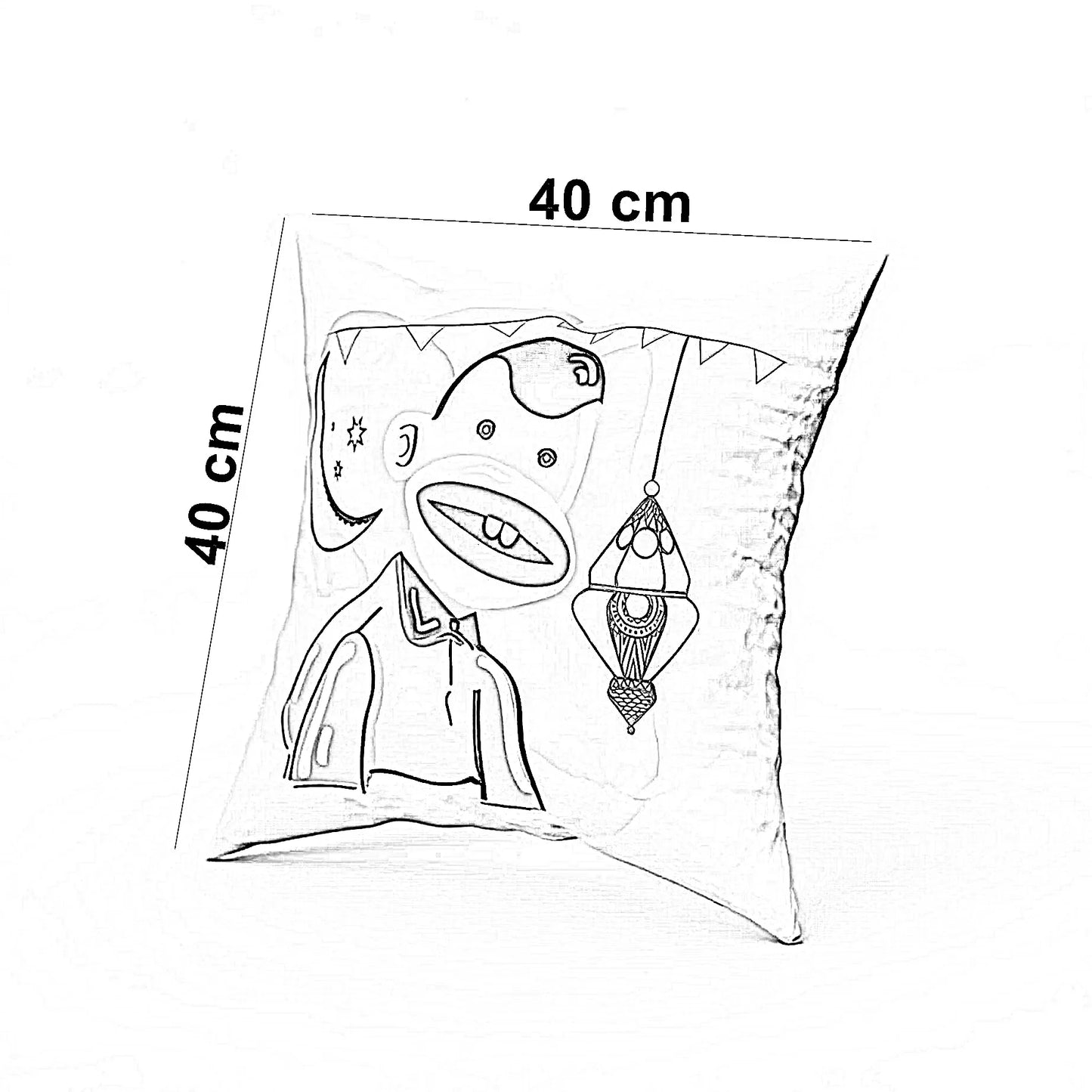 كوشن رمضانية بوليستر، 40*40 سم