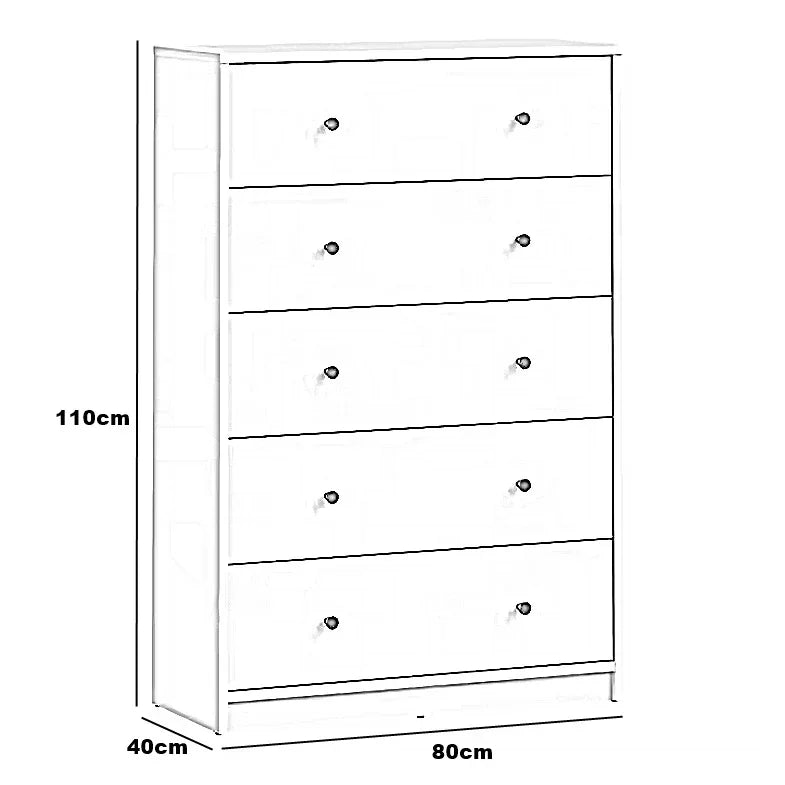 وحدة تخزين ، خشب ام دي اف، 80*40*110 سم