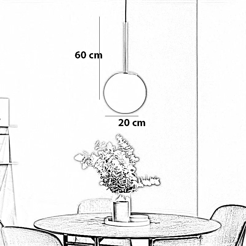 نجفة ستيل و زجاج، 20*60 سم