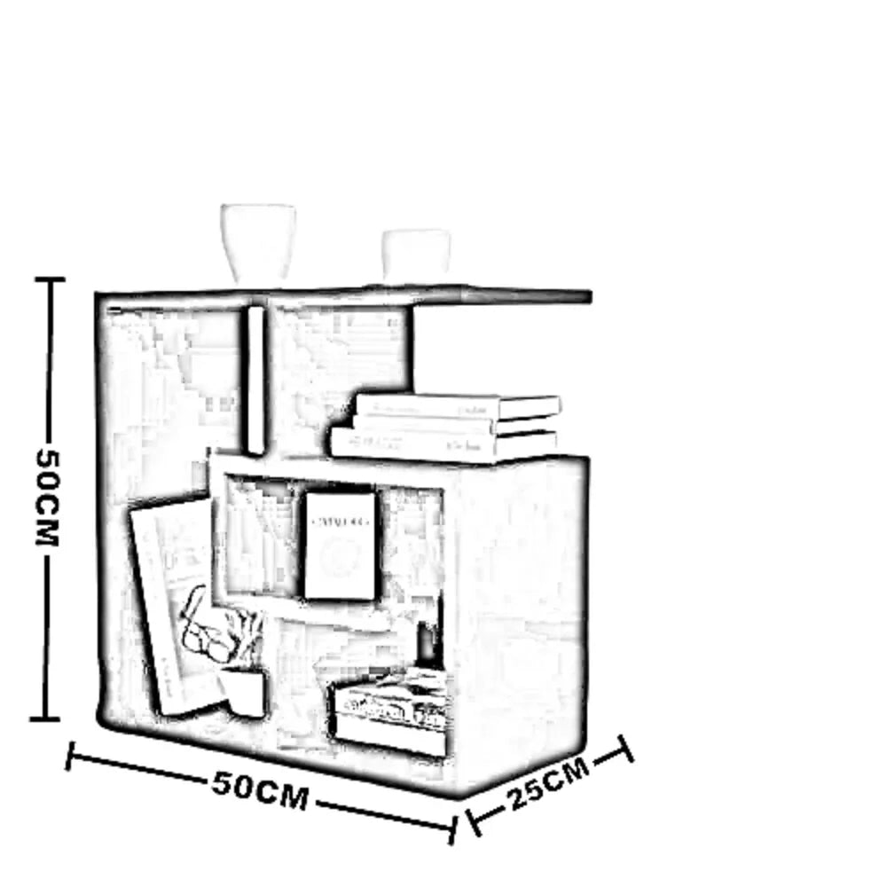 ترابيزة جانبية ام دي اف، 50*25*50 سم