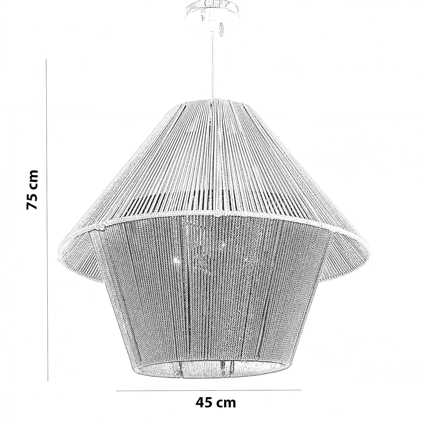 نجفة قماش، 45*75 سم