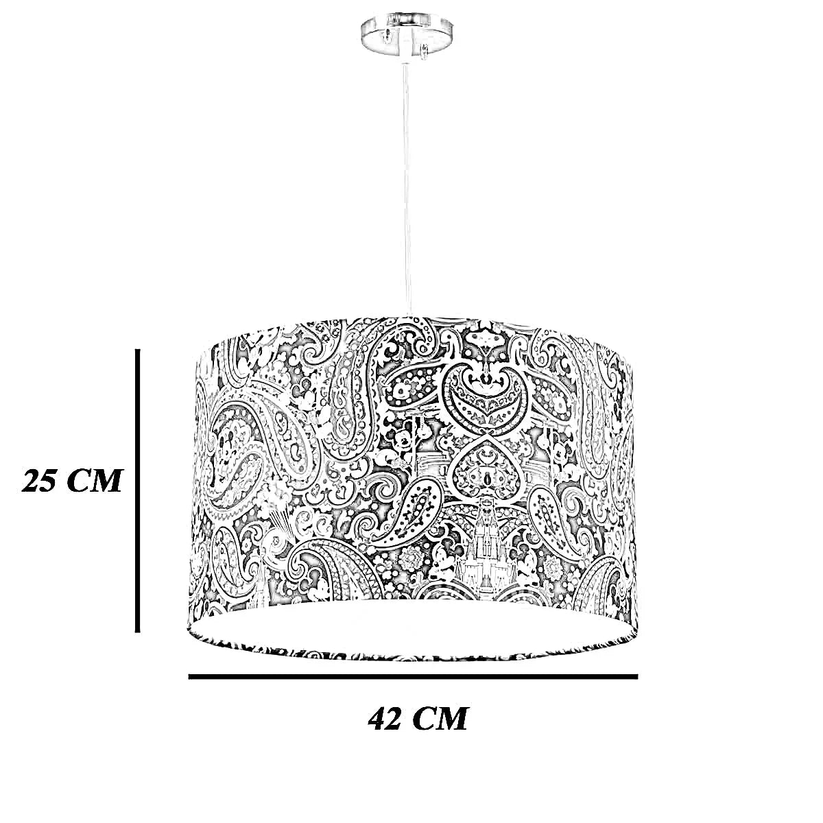 نجفة قماش، 42*25 سم