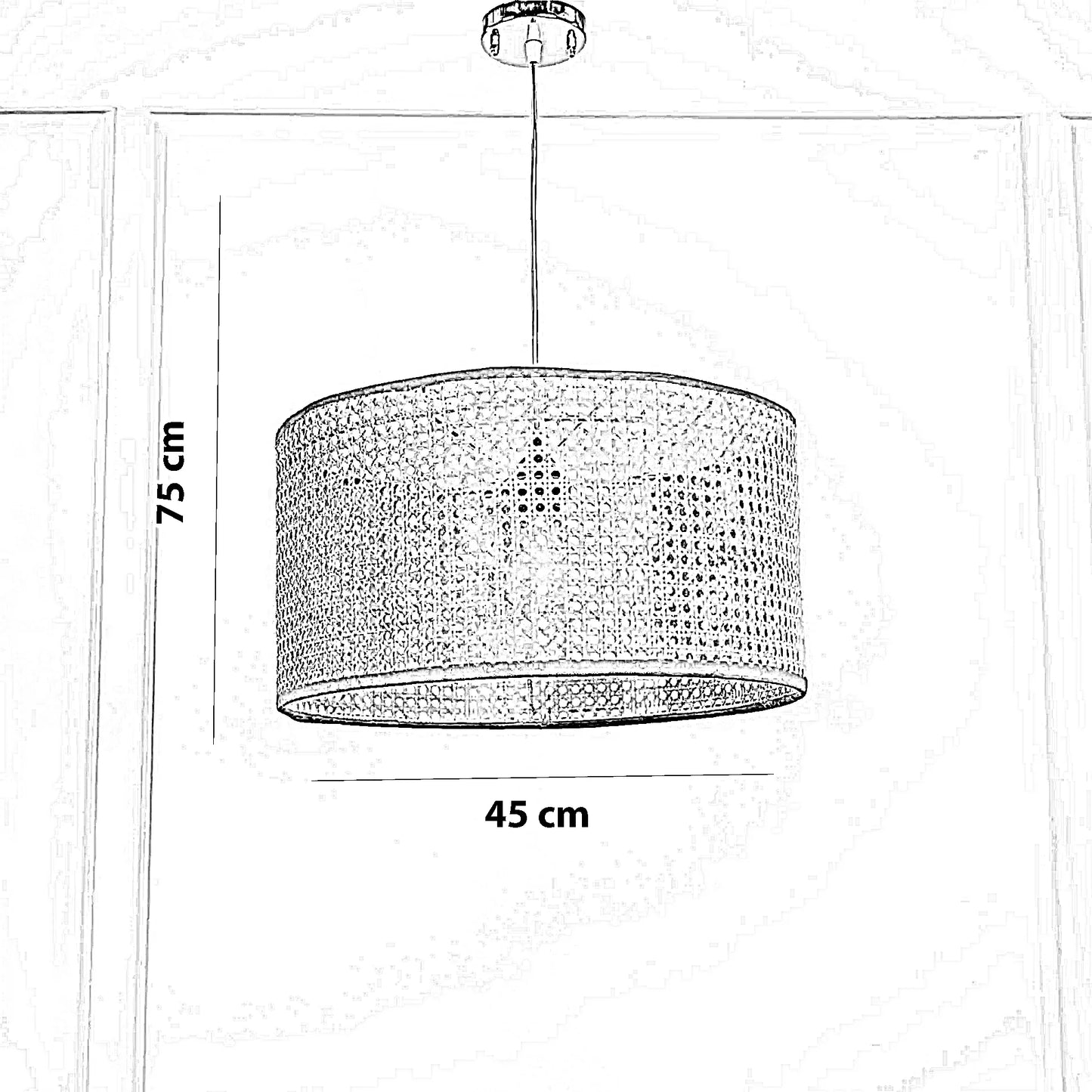 نجفة روطان، 45*75 سم