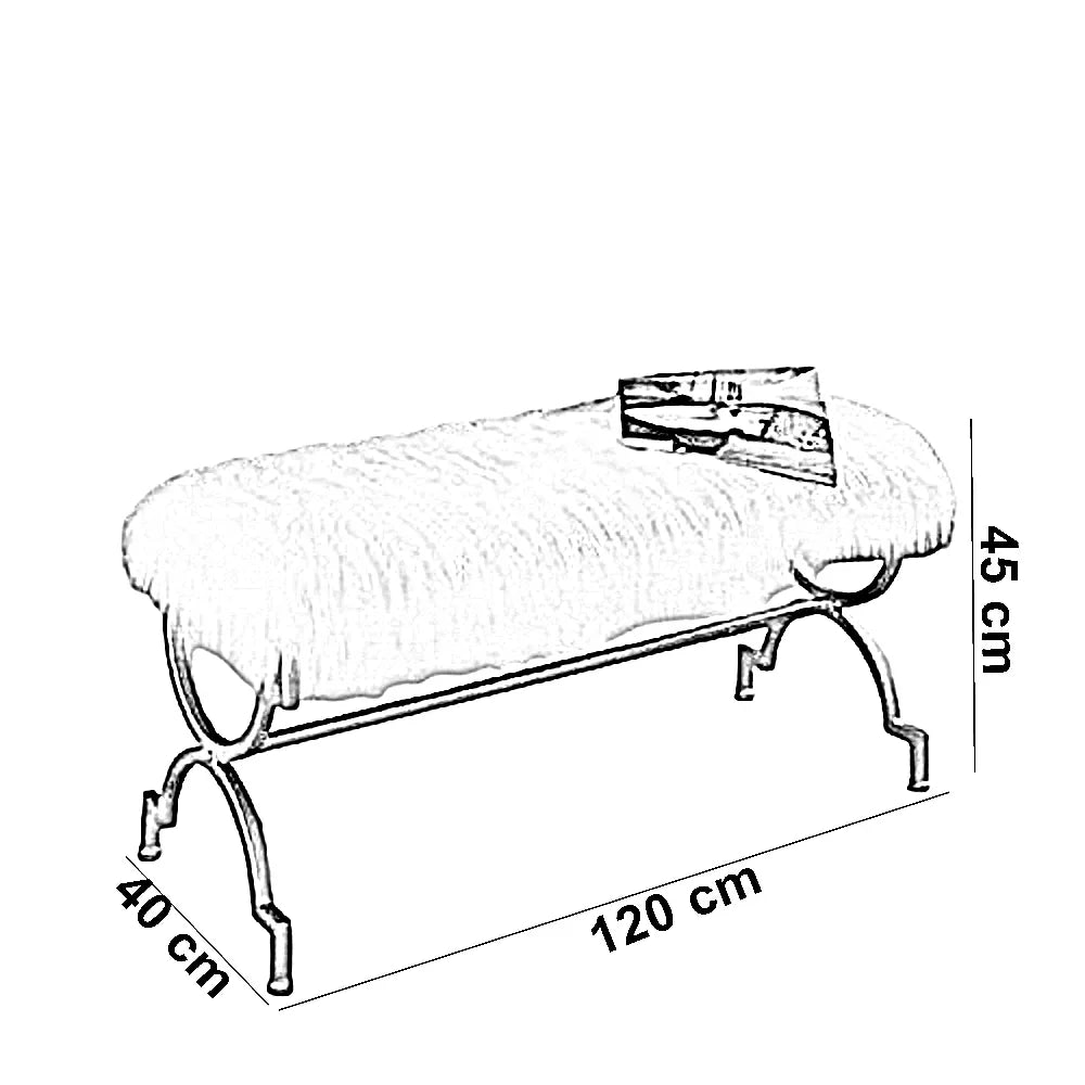 بانكيت ستيل، 120*40*45 سم