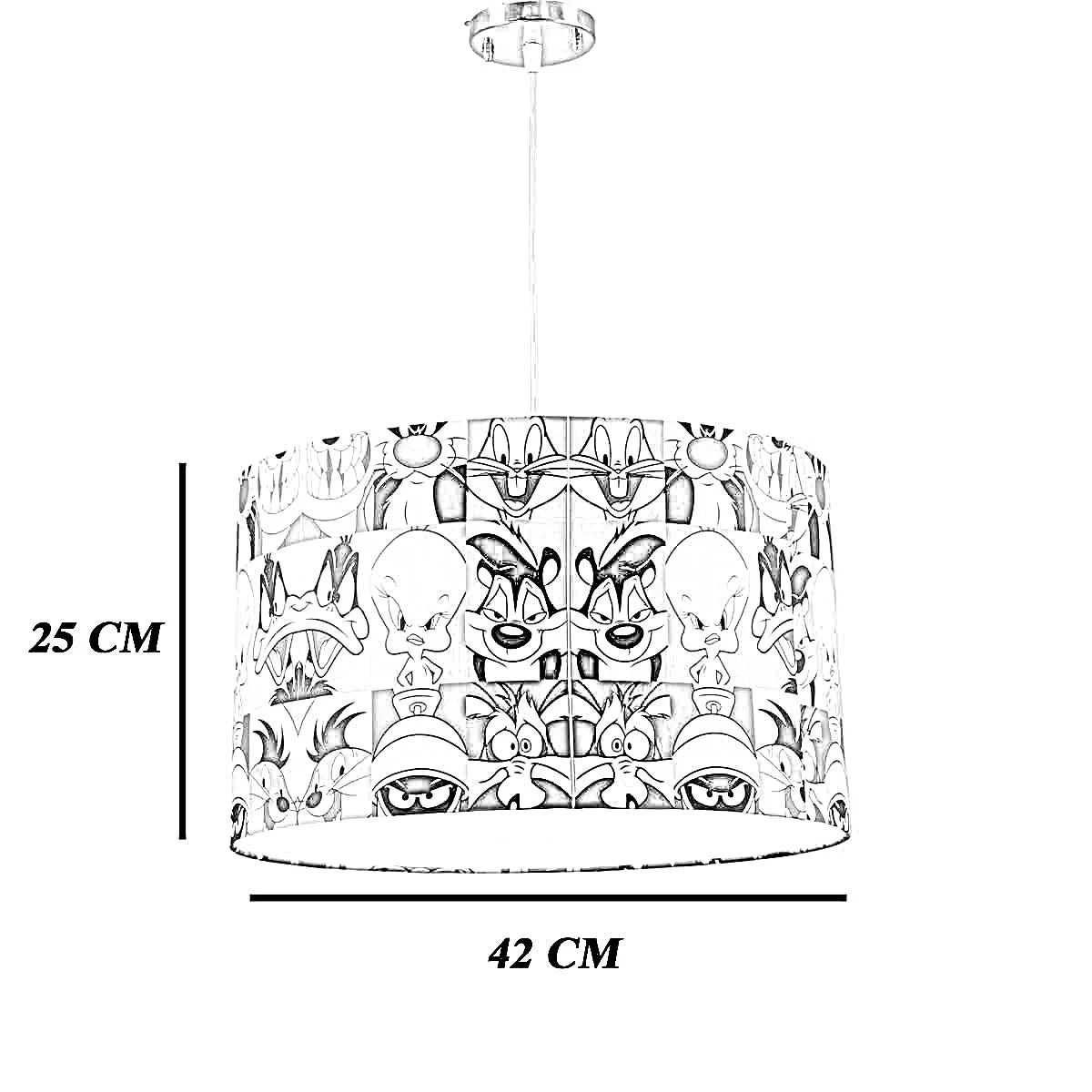 نجفة قماش، 42*25 سم