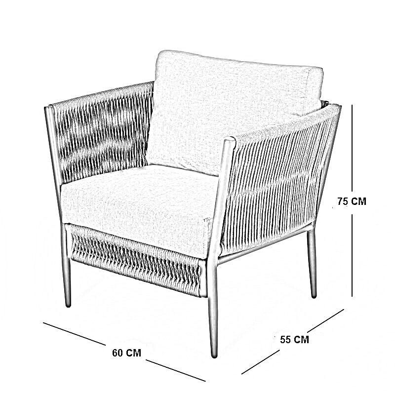 طقم خارجي ستيل و دوبار، قطعتين
