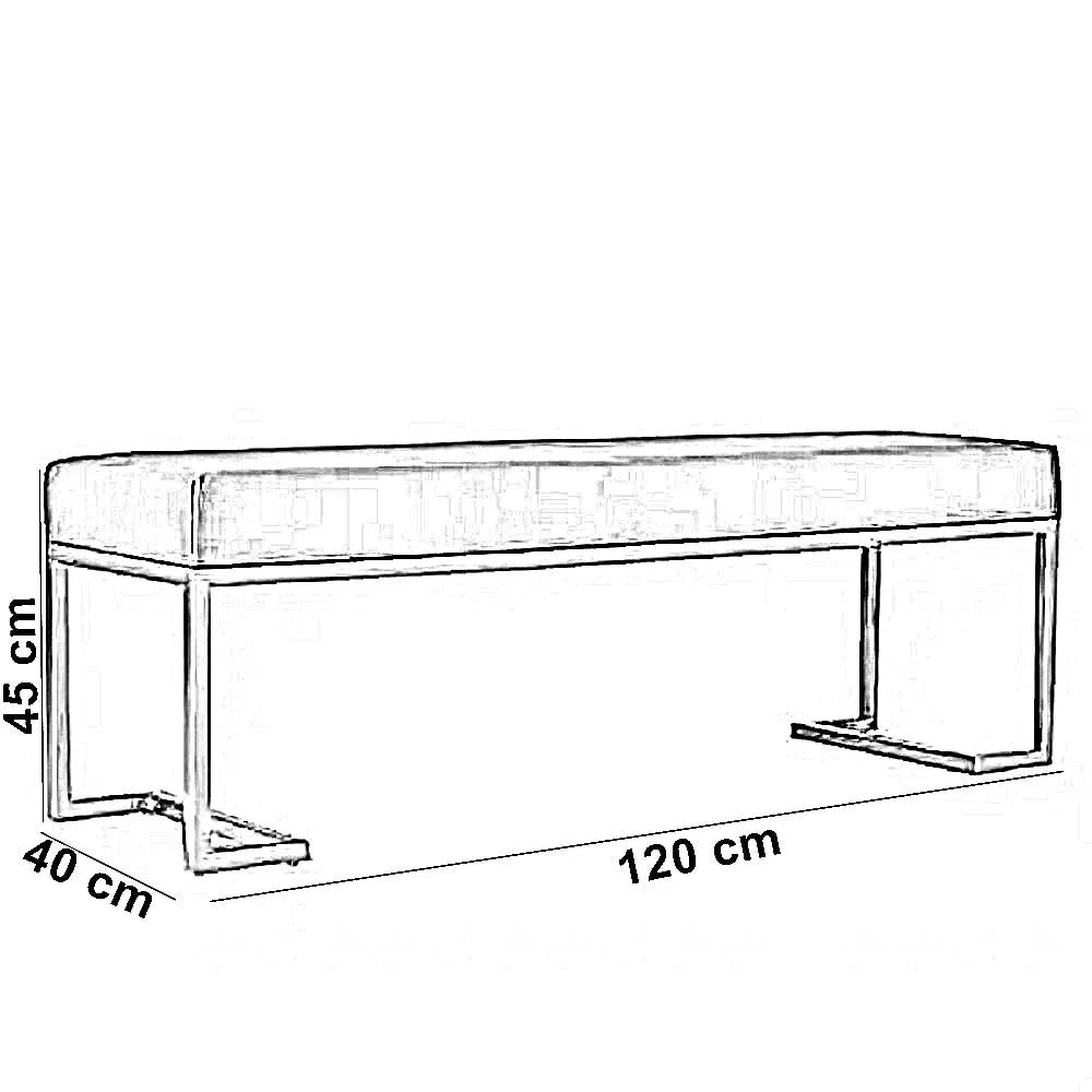 بانكيت ستيل، 120*40*45 سم