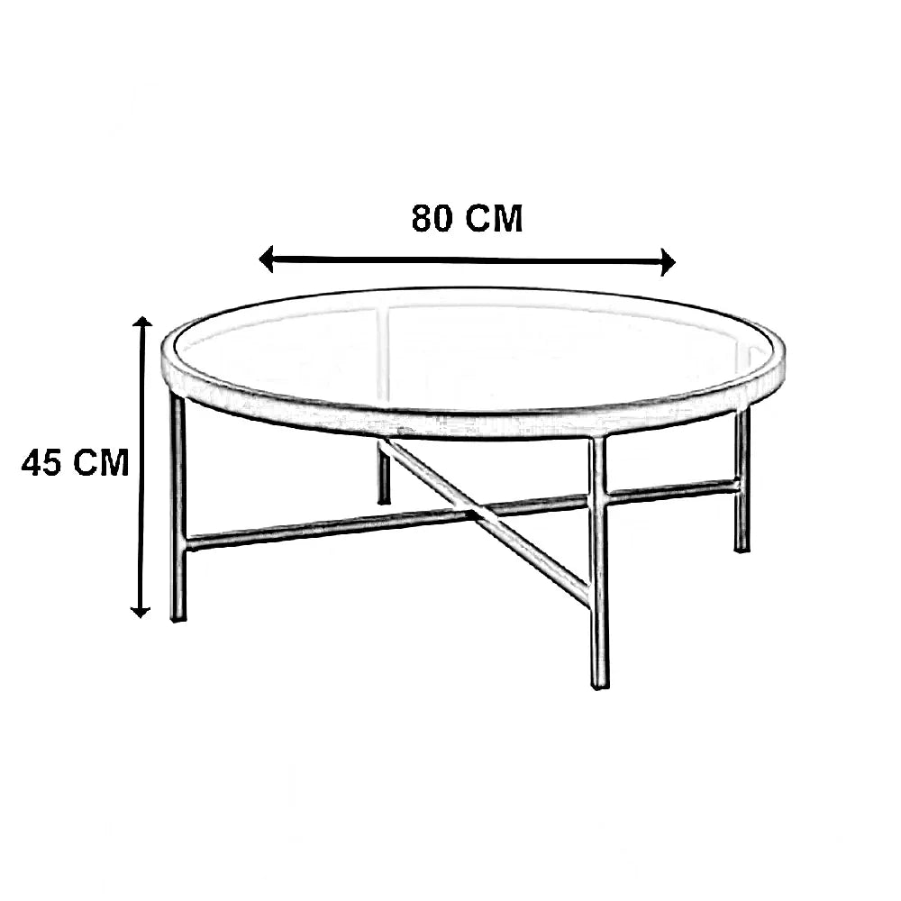 ترابيزة قهوة ستيل، 80*45 سم