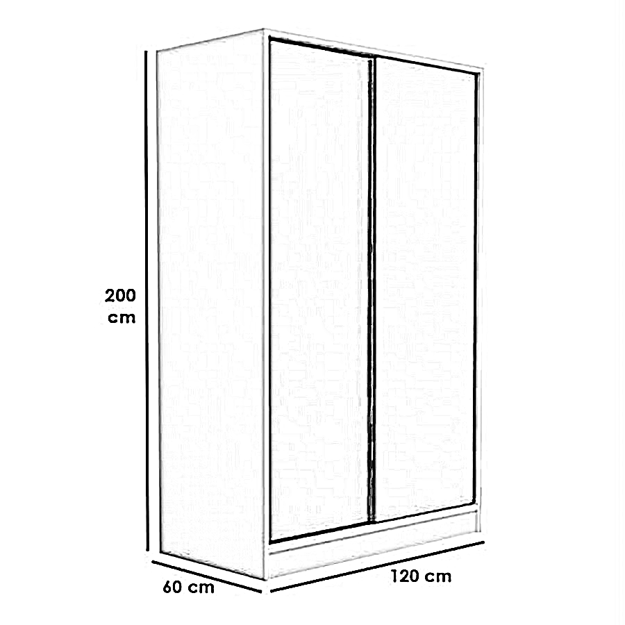 دولاب خشب ام دي اف أسباني، 120*60*200 سم