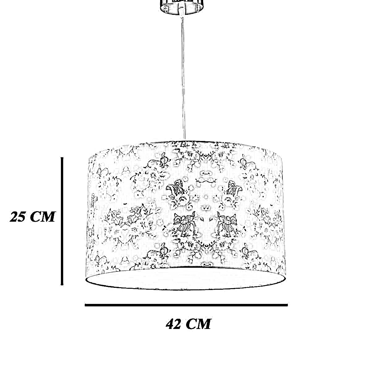 نجفة قماش، 42*25 سم