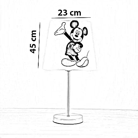 أباجورة أطفال معدن، 23*45 سم