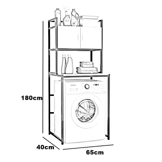وحدة تخزين،معدن و خشب ام دي اف 65*40*180 سم