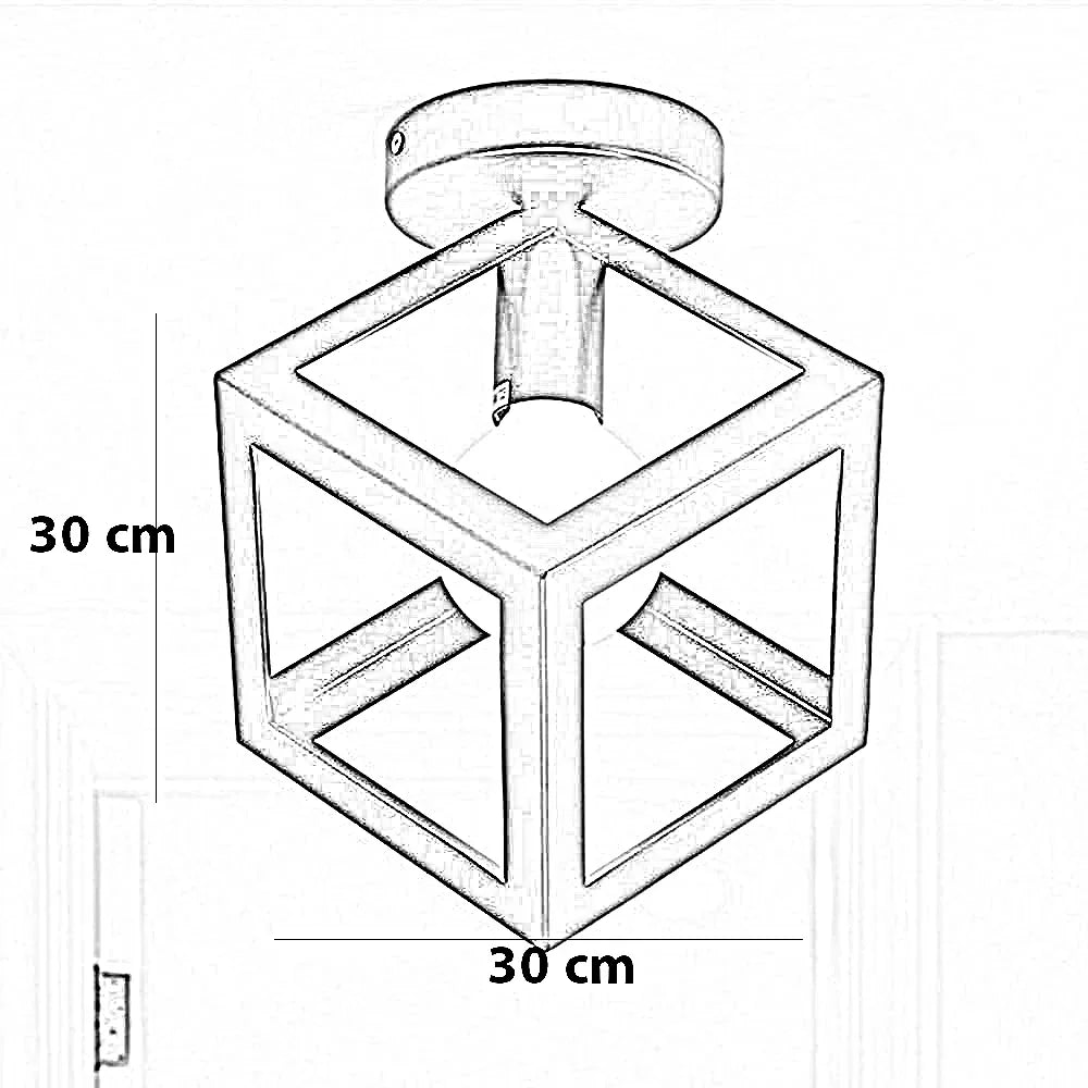 نجفة ستيل، 30*30 سم