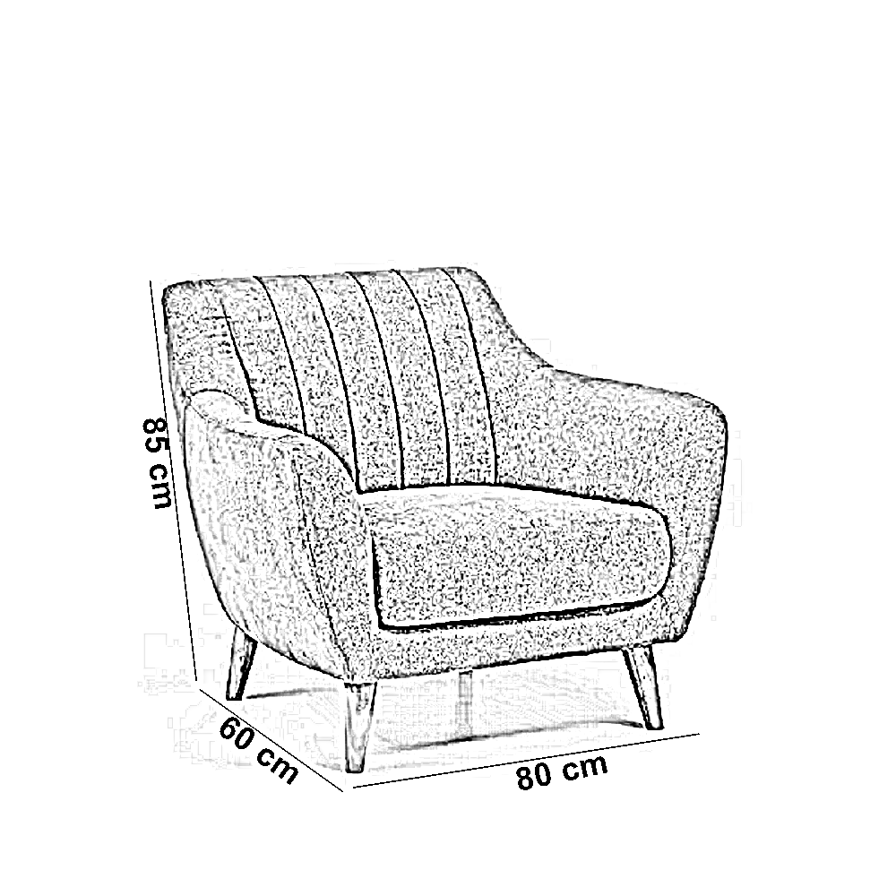 كرسي خشب زان، 80*60*85 سم