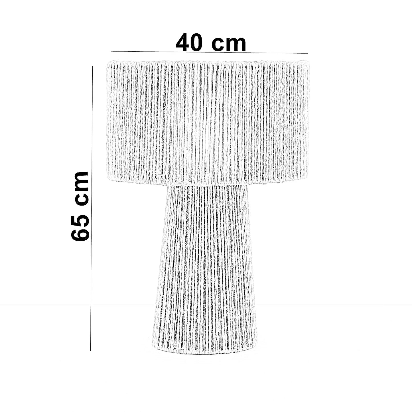 أباجورة قماش، 40*65 سم