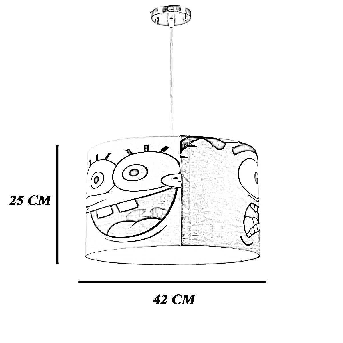 نجفة قماش، 42*25 سم