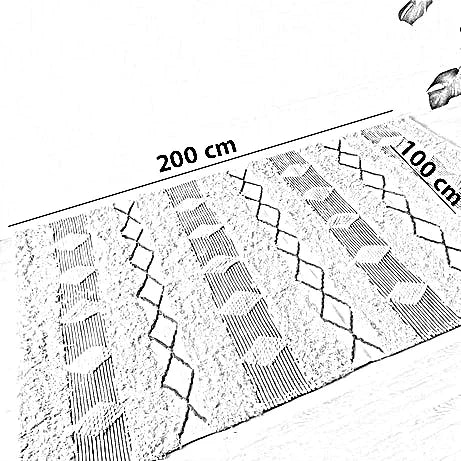 سجادة صوف، 100 *200 سم