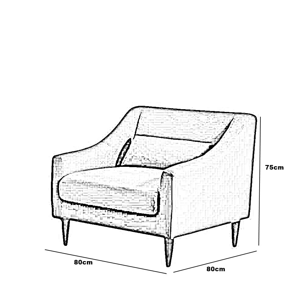 كرسي خشب زان، 80*80*75 سم