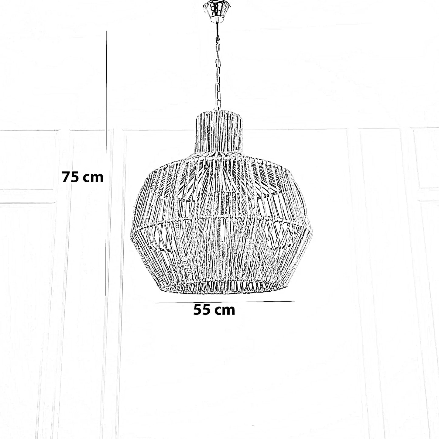 نجفة قماش، 55*75 سم