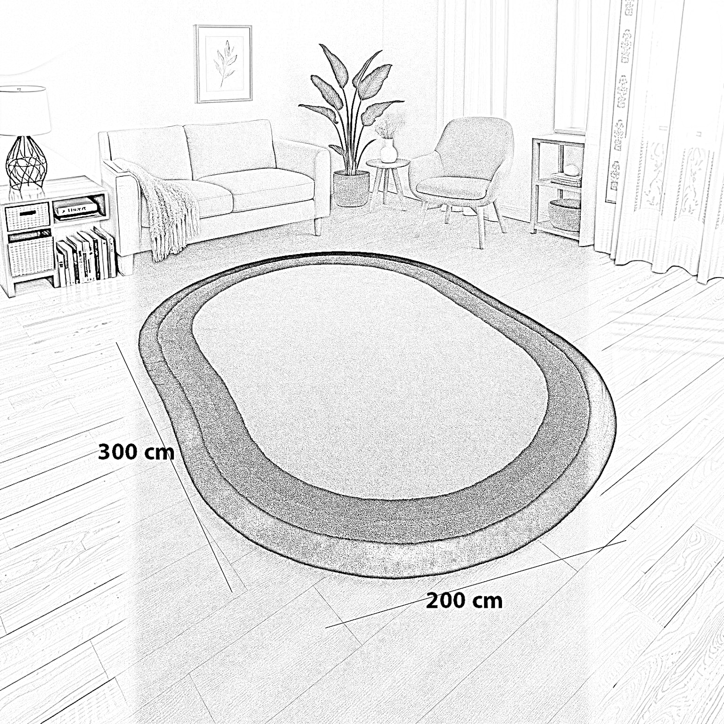 سجادة قطن و حرير، 200*300 سم