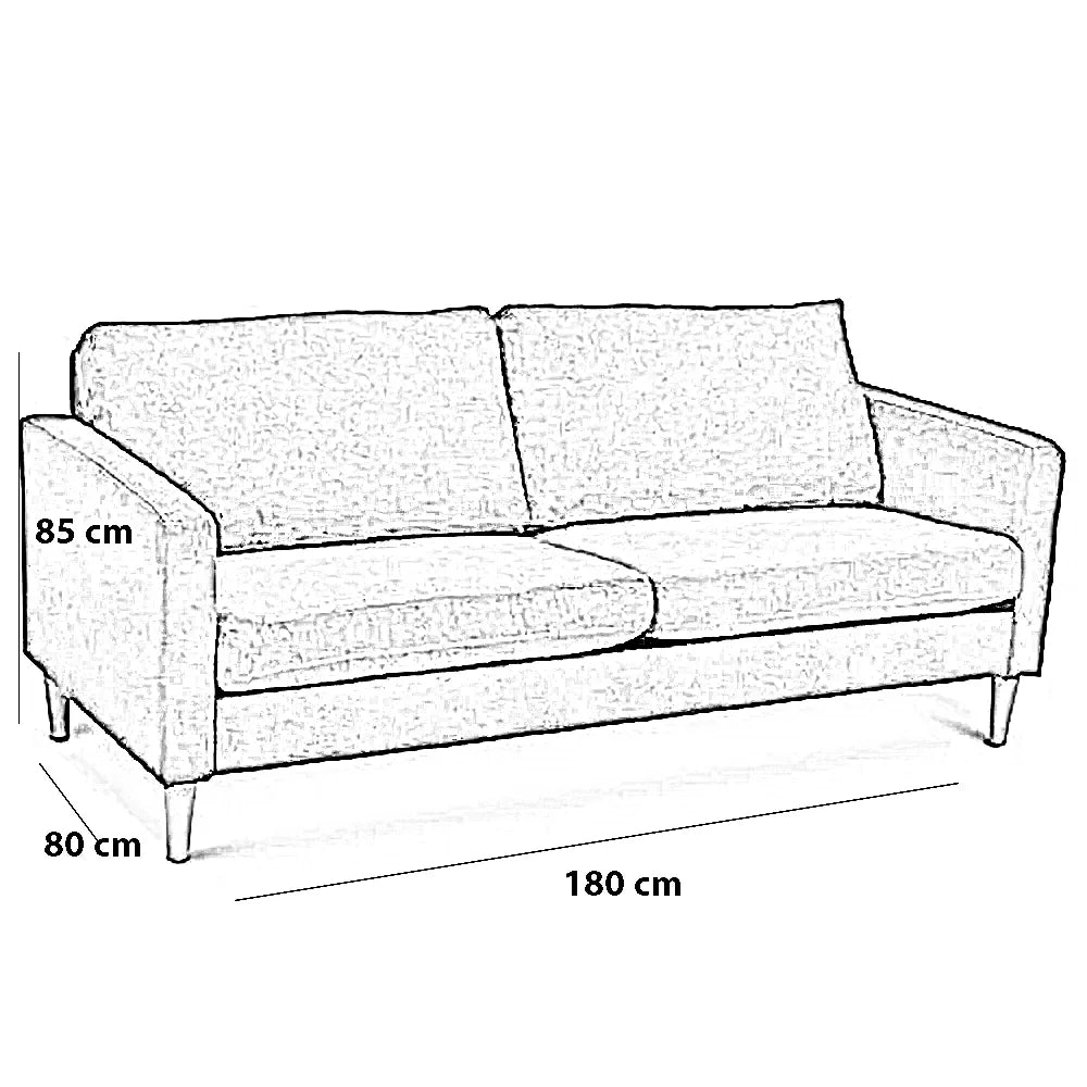 كنبة خشب زان، 180*80*85 سم