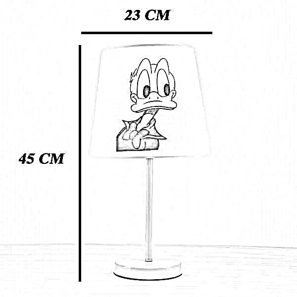 أباجورة أطفال معدن، 23*45 سم