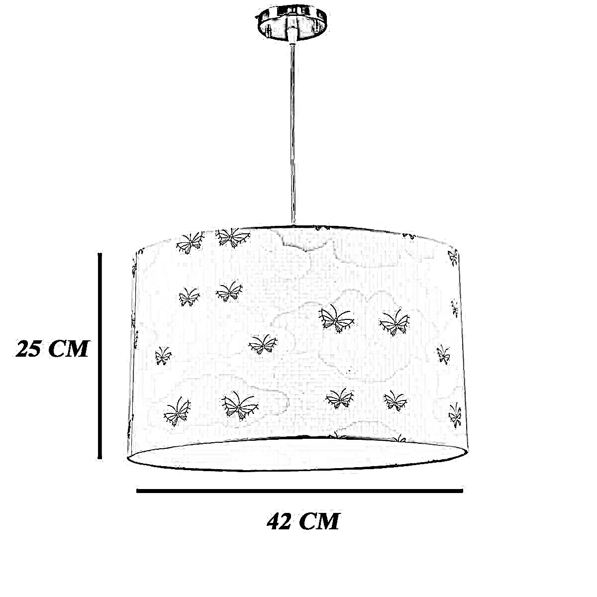 نجفة قماش، 42*25 سم