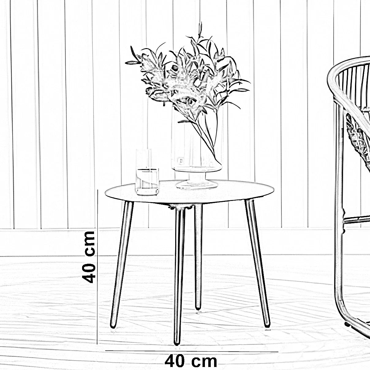 طقم كراسي هزاز خارجي مع ترابيزة خارجية ستيل وراتان، 3 قطع