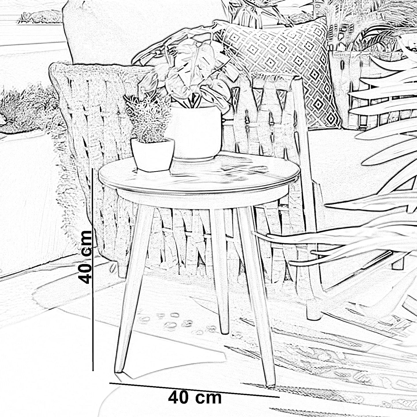 طقم خارجي ستيل و دوبار، 10 قطع