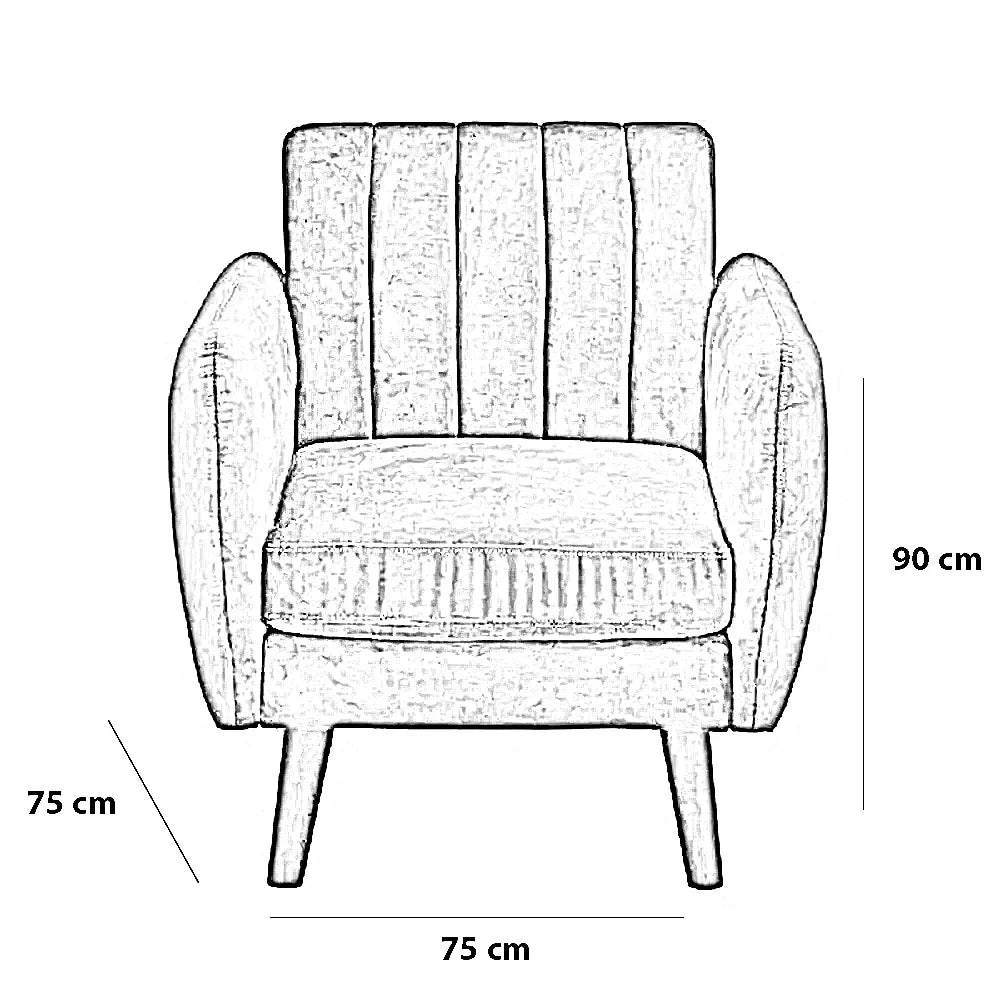 كرسي خشب زان، 75*75*90 سم