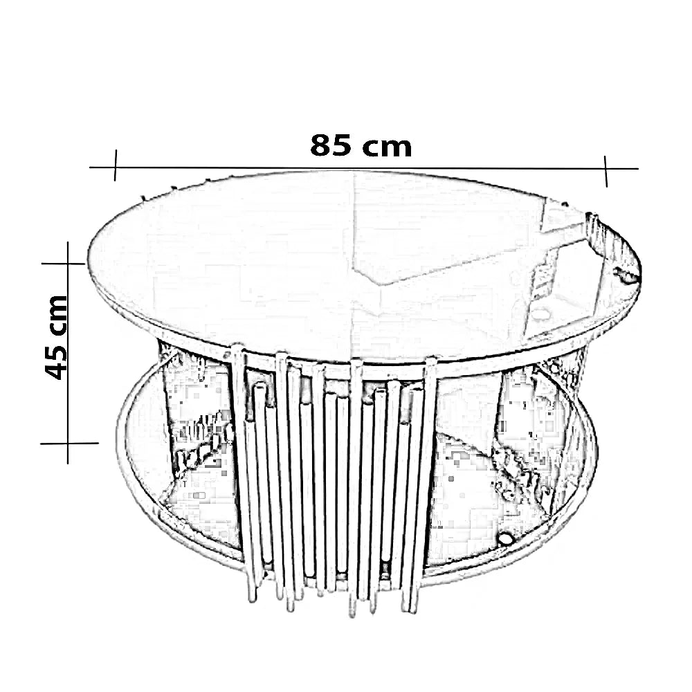 ترابيزة قهوة ستيل، 85*45 سم