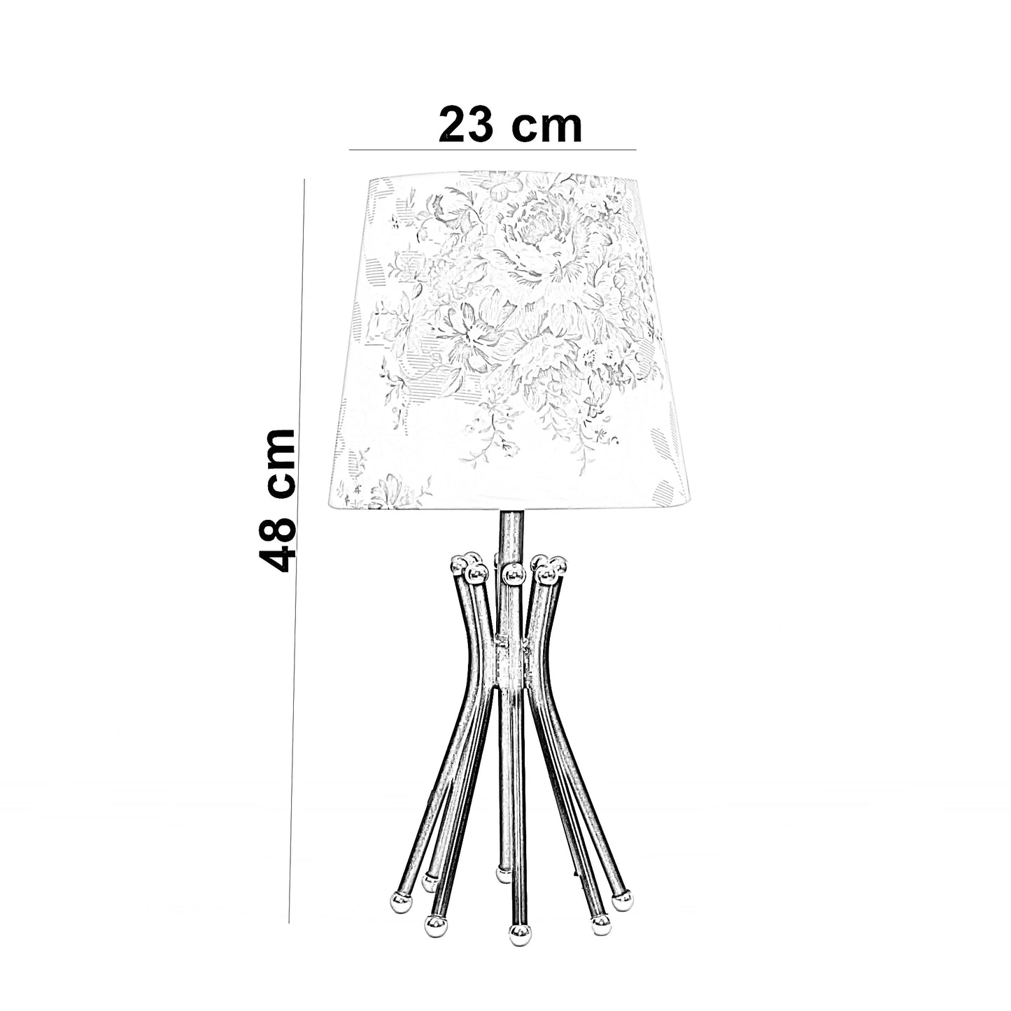 أباجورة معدن، 23*48 سم