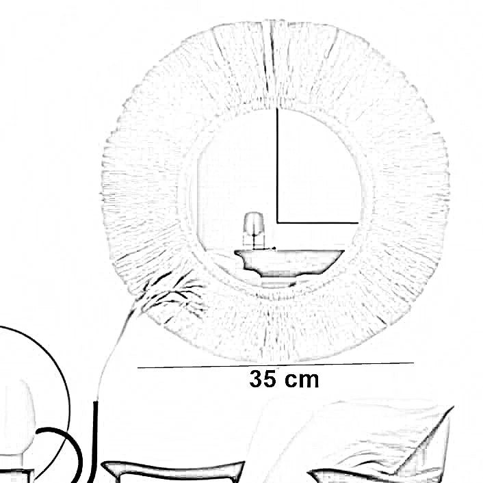 مرايا حائط، 35 سم