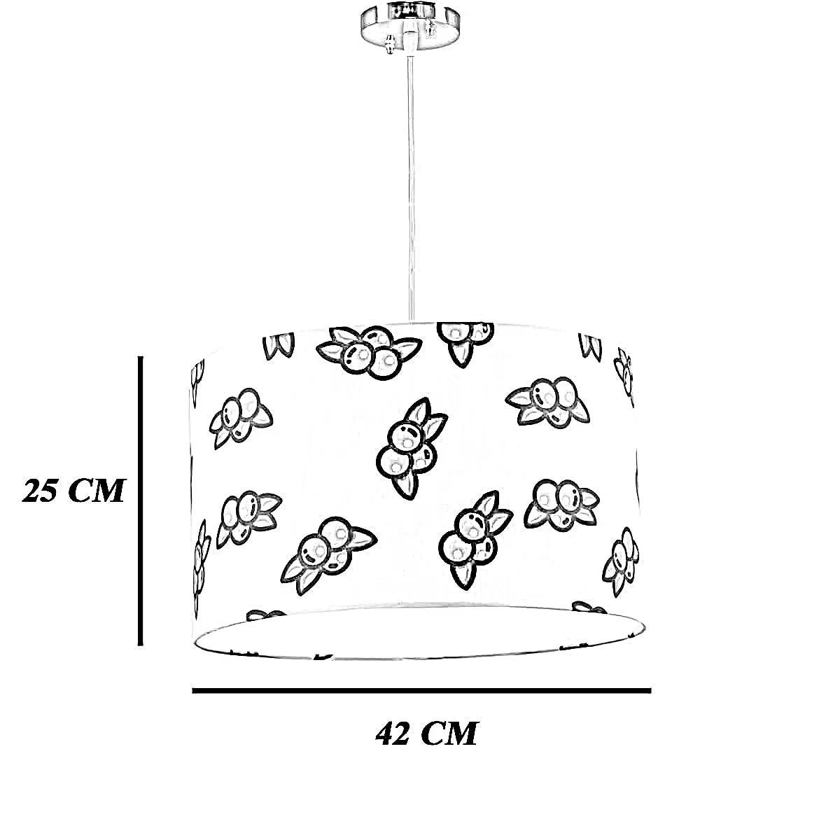 نجفة قماش، 42*25 سم