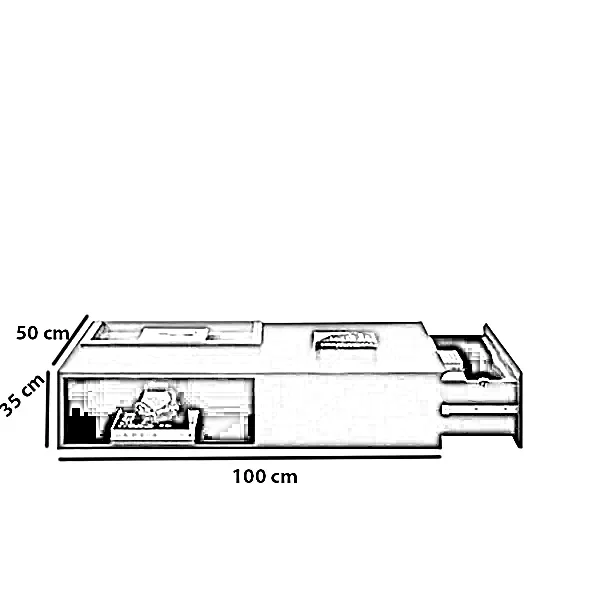 طقم ترابيزة تليفزيون مع ترابيزة قهوة، خشب ام دي اف - 3 قطع