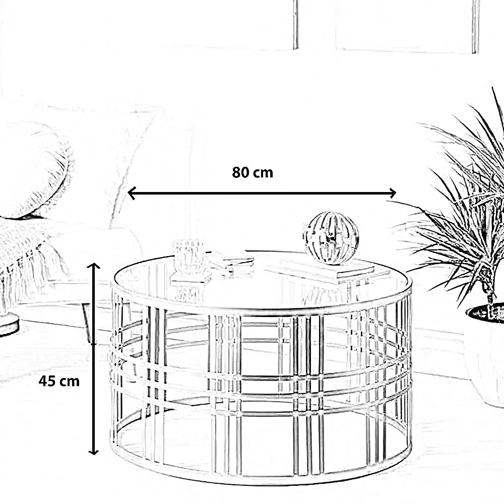 ترابيزة قهوة ستيل، 80*45 سم
