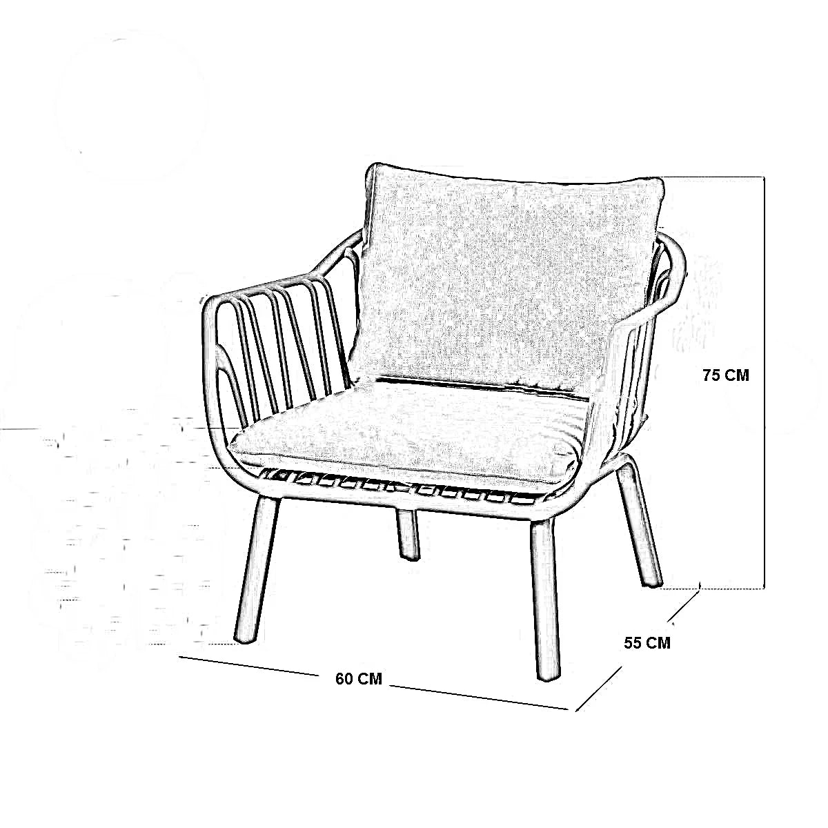 طقم خارجي ستيل، قطعتين