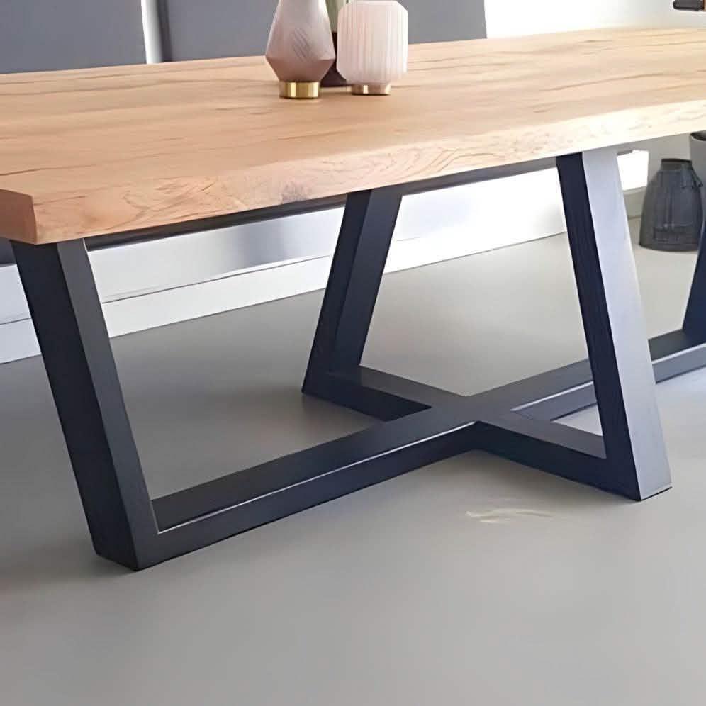 ترابيزة سفرة 85*200*80 سم - ROW12 Iron Wood