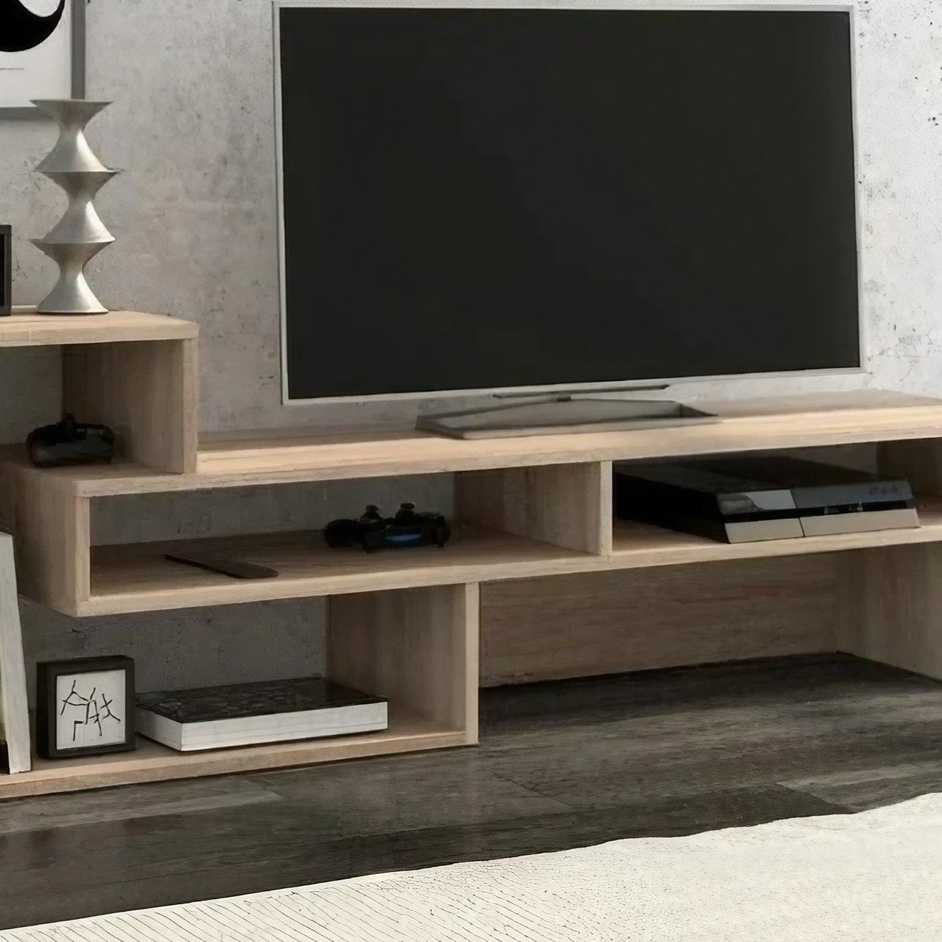 ترابيزة تليفزيون خشب ام دي اف، 150*35*40 سم