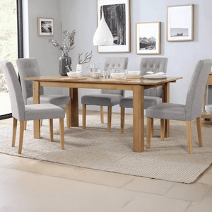 طقم سفرة خشب زان، 7 قطع