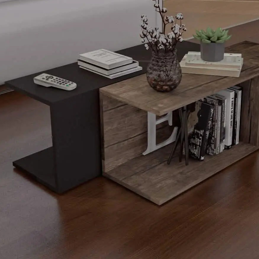 ترابيزة قهوة مزدوجة، 90*60*35 سم