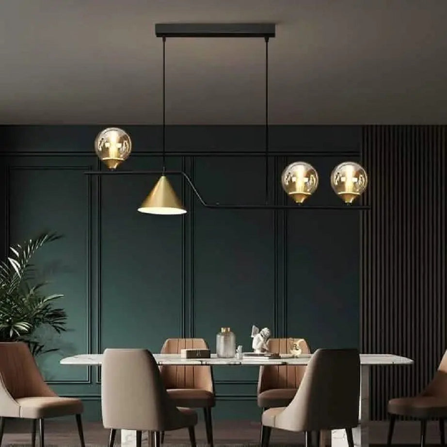 نجفة معدن و زجاج، 100*120 سم