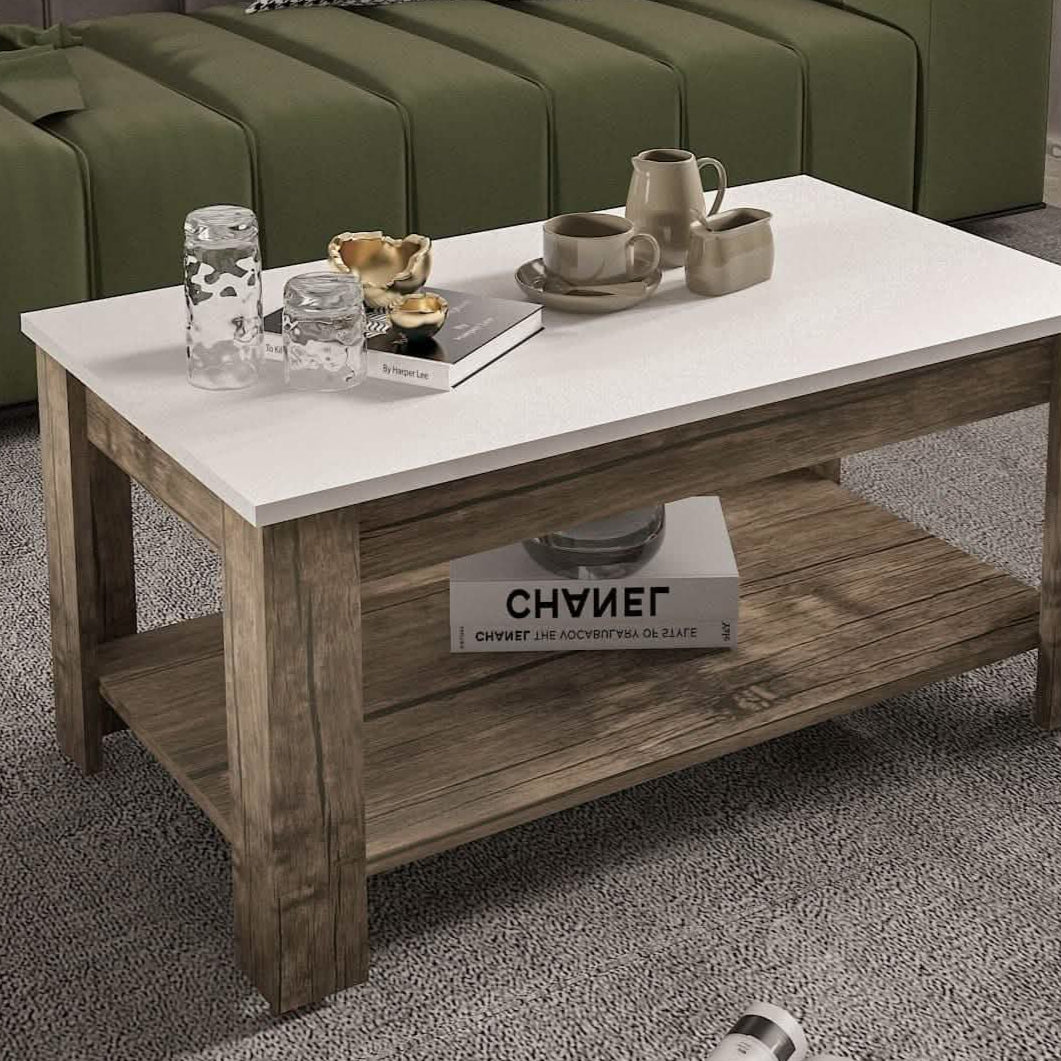 ترابيزة قهوة ام دي اف، 92*52*43 سم