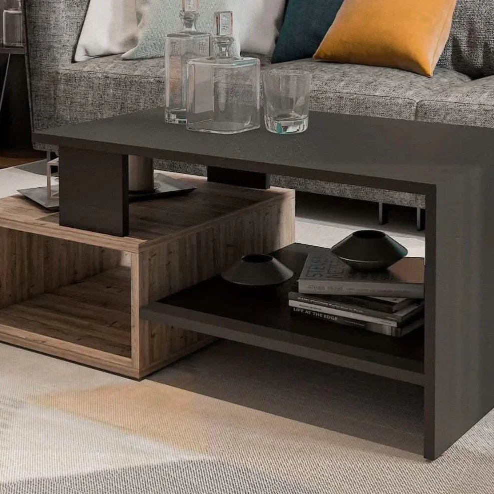 ترابيزة قهوة ام دي اف، 100*50*40 سم